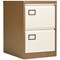Jemini Foolscap Filing Cabinet, 2 Drawer, Coffee and Cream
