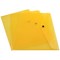 Q-Connect A4 Popper Wallets, Yellow, Pack of 12