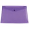 Q-Connect A4 Popper Wallets, Purple, Pack of 12