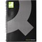 Q-Connect Wirebound Notebook, A4, Ruled, 160 Pages, Black, Pack of 3