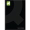 Q-Connect Wirebound Executive Notebook, A5, Ruled, 160 Pages, Black, Pack of 3