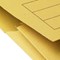 Q-Connect Document Wallets, 285gsm, Foolscap, Yellow, Pack of 50
