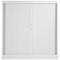 Talos Low Tambour Unit, Supplied with 2 Shelves, 1000x450x1050mm, White
