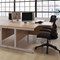 First 1600mm Corner Desk, Right Hand, Silver Cantilever Legs, White, With 3 Drawer Desk High Pedestal