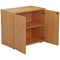 First Desk High Wooden Storage Cupboard, 1 Shelf, 730mm High, Beech