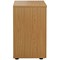 First Desk High Wooden Storage Cupboard, 1 Shelf, 730mm High, Oak