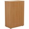 First Medium Wooden Storage Cupboard, 3 Shelves, 1200mm High, Beech