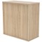 Polaris Low Cupboard, 1 Shelf, 816mm High, Oak