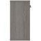Polaris Low Cupboard, 1 Shelf, 816mm High, Grey Oak