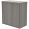 Polaris Low Cupboard, 1 Shelf, 816mm High, Grey Oak