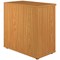 Jemini Low Bookcase, 1 Shelf, 800mm High, Oak