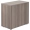 Jemini Desk High Wooden Cupboard, 1 Shelf, 730mm High, Grey Oak