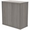 Astin Low Wooden Cupboard, 1 Shelf, 816mm High, Grey Oak