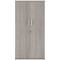 Astin Tall Wooden Cupboard, 3 Shelves, 1592mm High, Grey Oak