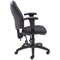 First High Back Operators Chair with Adjustable Arms, Charcoal