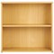 Serrion Premium Desk High Bookcase, 1 Shelf, 726mm High, Oak