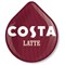 Tassimo Costa Latte Coffee Pods, 8 Capsules, Pack of 5