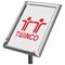 Twinco Floorstanding Literature Display, Snapframe, A4, Silver