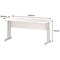 Impulse 1600mm Slim Rectangular Desk, White Cantilever Leg, White