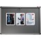 Nobo Display Cabinet Noticeboard, Lockable, A1, W1025xH745mm, Grey