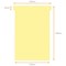 Nobo T-Cards 160gsm Tab Top 15mm W124x Bottom W112x Full H180mm Size 4 Yellow Ref 2004004 [Pack 100]