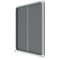 Nobo Premium Plus Felt Lockable Notice Board, 18xA4, W1352xH967xD63mm, Grey