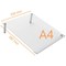 Nobo Transparent Acrylic Mini Slanted Desktop Whiteboard, Frameless, A4