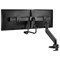 Neomounts Deskclamped Single Arm Dual Monitor, Adjustable Height and Tilt, Black