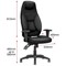 Galaxy High Back Leather Operator Chair / Black / Built