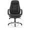 Executive Languedoc Leather Armchair, Black