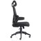 Iris Task Operator Chair, Black Mesh Back, Black Fabric Seat, With Headrest