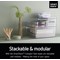 SmartStore Compact Medium Storage Box, 15.4 Litres, Clear
