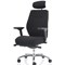 Domino Operator Chair, With Headrest, Fabric, Black