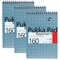 Pukka Pad Reporters Wirebound Notebook, 205x140mm, Ruled & Perforated, 160 Pages, Blue, Pack of 3