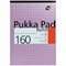 Pukka Pad Headbound Refill Pad, A4, Ruled with Margin, 160 Pages, Assorted Colours, Pack of 6