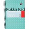 Pukka Pad Jotta Squared Wirebound Notebook, A5, Squares for Graphs & Perforated, 200 Pages, Green, Pack of 3