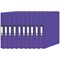 Pukka Brights Ring Binder, A4, 2 O-Ring, 25mm Capacity, Purple, Pack of 10