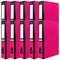 Pukka Brights Box File, 75mm Spine, Foolscap, Pink, Pack of 10
