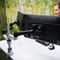 R-Go Zepher 4 C2 Deskclamped Dual Monitor Arm, Adjustable Height and Tilt, Black & Silver