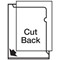 Rexel Nyrex A4 Cut Back Folders, Clear, Pack of 25