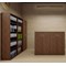 Impulse Medium Cupboard, 2 Shelves, 1200mm High, Walnut