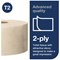 Tork Advanced Mini Jumbo Toilet Roll, 2-Ply, Natural, Pack of 12