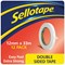 Sellotape Double-Sided Tape, 12mm x 33m, Pack of 12