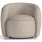 Phoebe Swivel Accent Chair, Cream Boucle