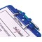 Snopake Clipboard with Pen Holder, A4, Blue