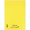 Silvine Ruled Exercise Book, A4, With Margin, 80 Pages, Yellow, Pack of 10
