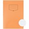 Silvine Tough Shell A4 Exercise Book, 7mm Squares, Orange, Pack of 25