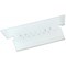 Rexel Cyrstalfile Flexi Suspension File Tabs, Clear, Pack of 50