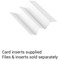 Rexel Cyrstalfile Flexi Suspension File Card Inserts, White, Pack of 50