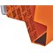 Rexel Crystalfile Classic Manilla Lateral Suspension Files, 330mm Width, 30mm Square Base, Orange, Pack of 25